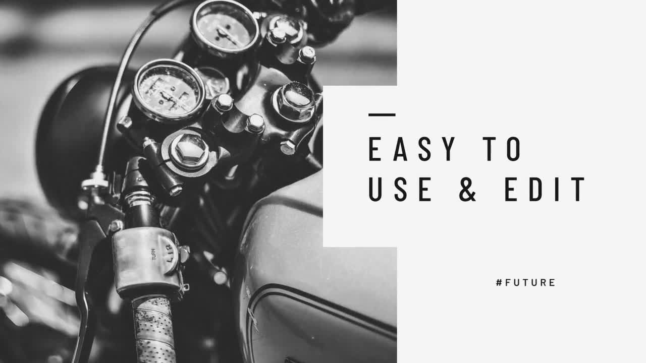 极简主义幻灯片开场动画素材库推荐PR模板