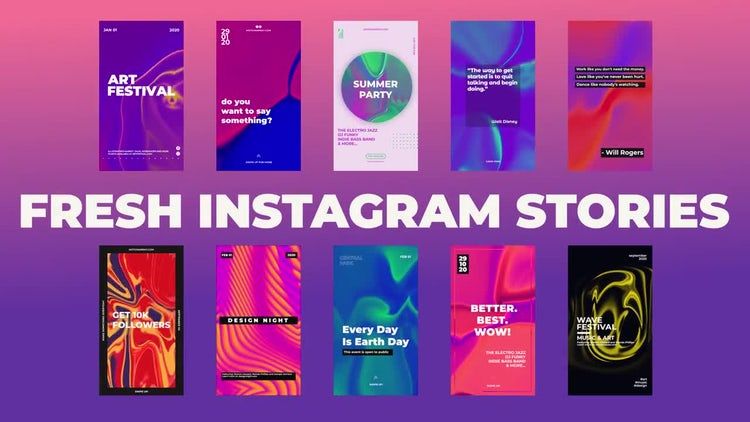 最新的照片墙现代的素材库精选PR模板