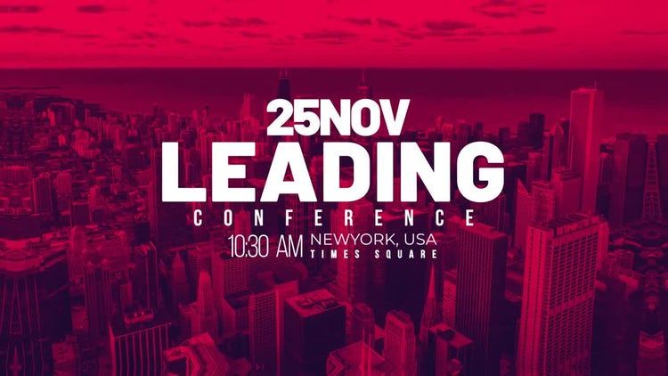 现代精美的活动宣传片素材库精选AE模板