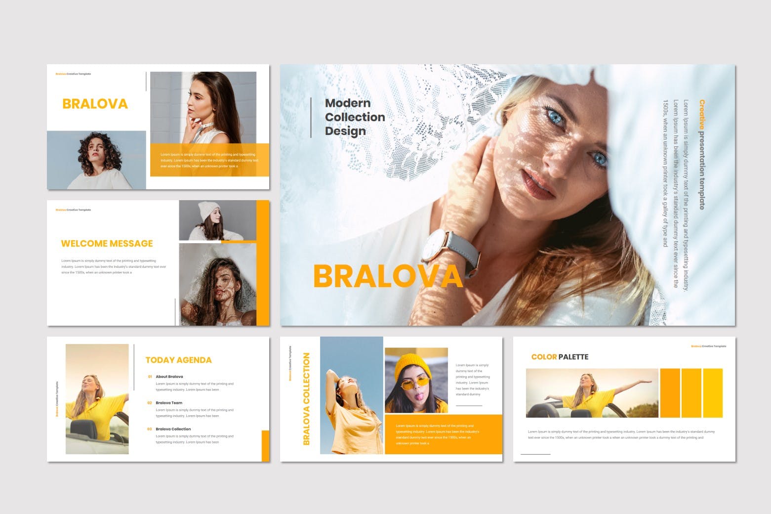 专业设计师定制设计简约风素材库精选PPT模板 Bralova – Powerpoint Template插图(1)