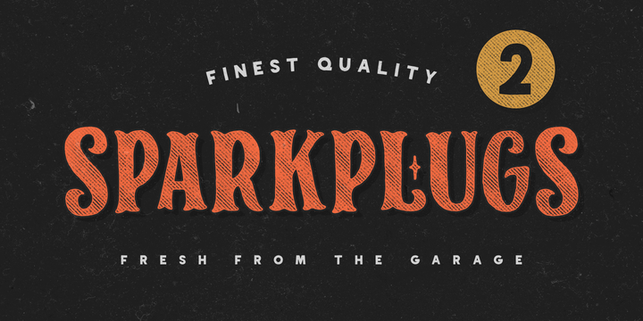 SparkPlug Font Family素材之家精选英文字体