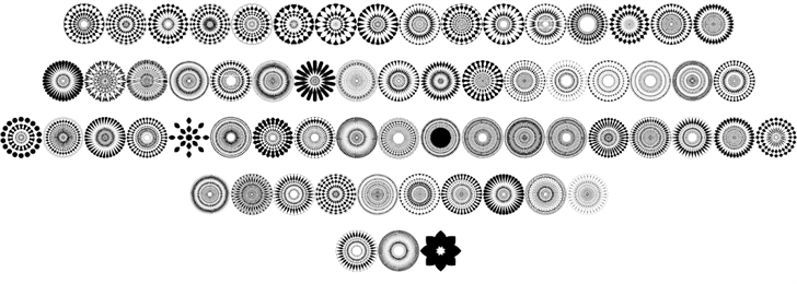 Mandalas pro font插图2 Mandalas pro font插图2