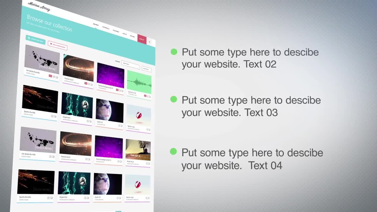 网站宣传展示素材库精选AE模板