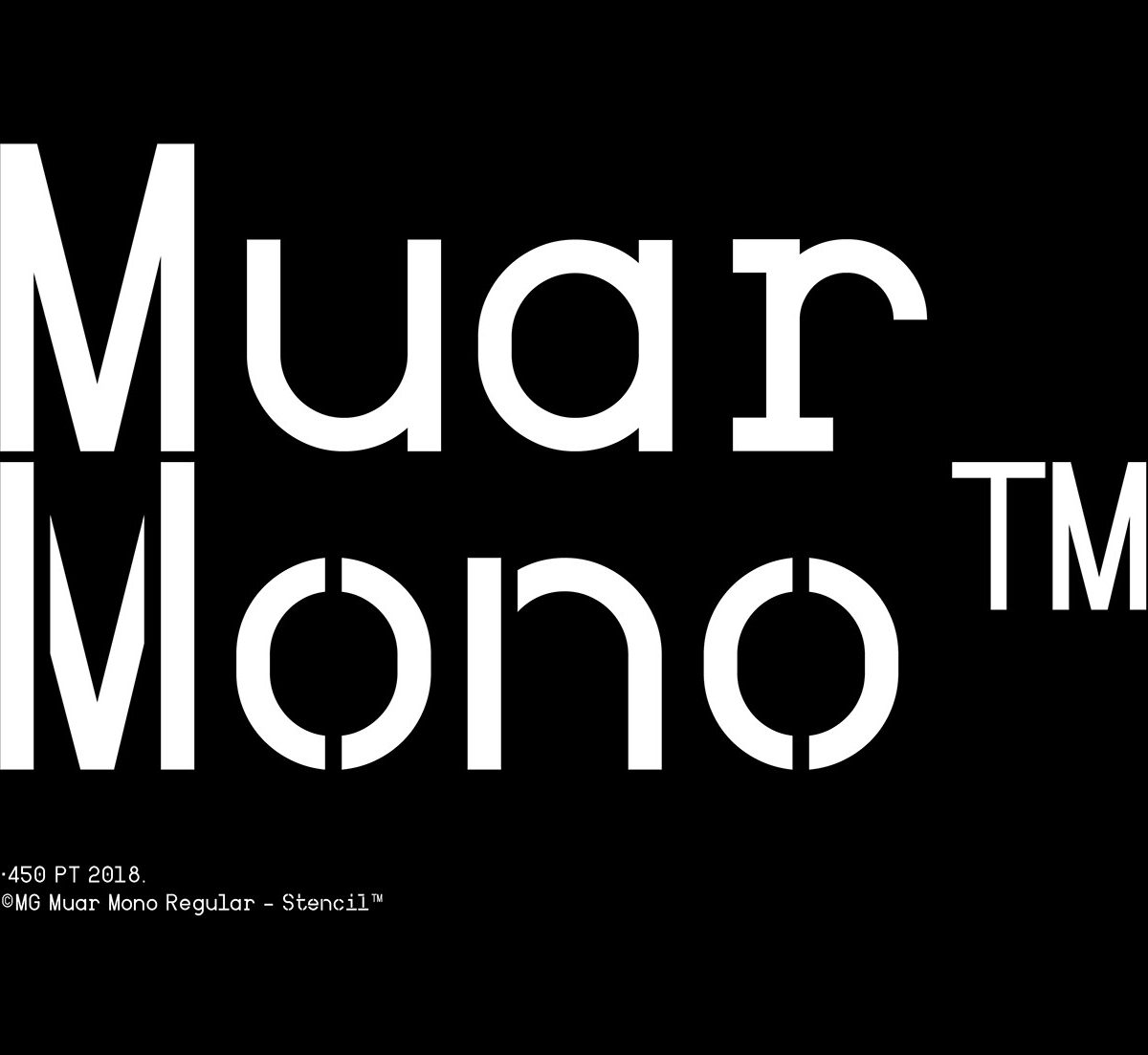 Muar Mono Font Family素材之家精选英文字体