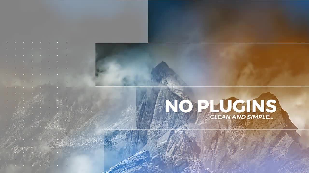 动态动画优雅幻灯片转场素材库精选pr模板