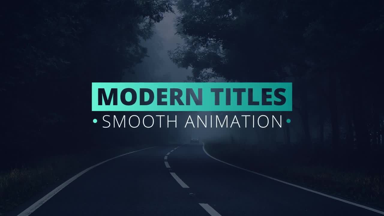 12个现代流畅时尚的动画全屏标题素材库精选AE模板
