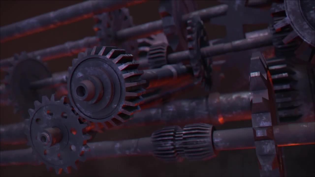 旧齿轮徽标素材库精选AE模板