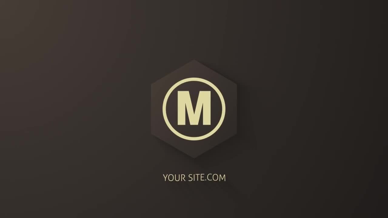 简洁设计的线条和点徽标揭示素材库精选AE模板