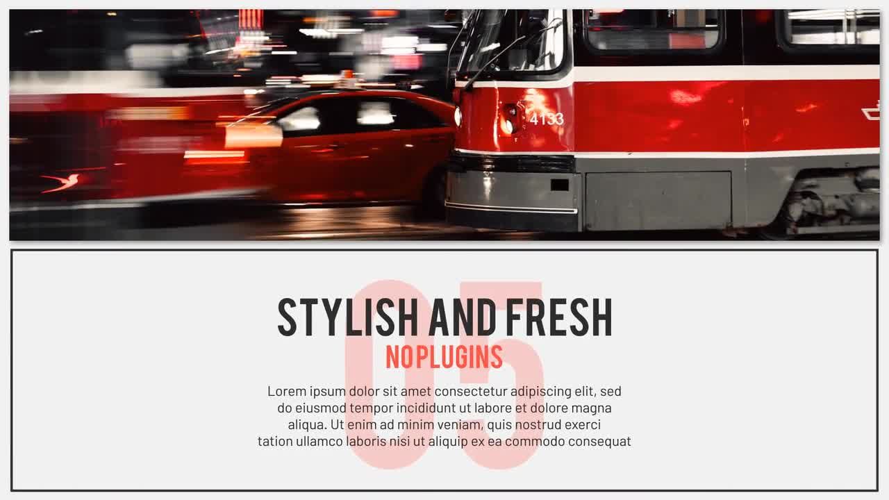 时尚的简单活动幻灯片素材库精选AE模板