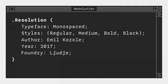 Resolution Font Family素材之家精选英文字体