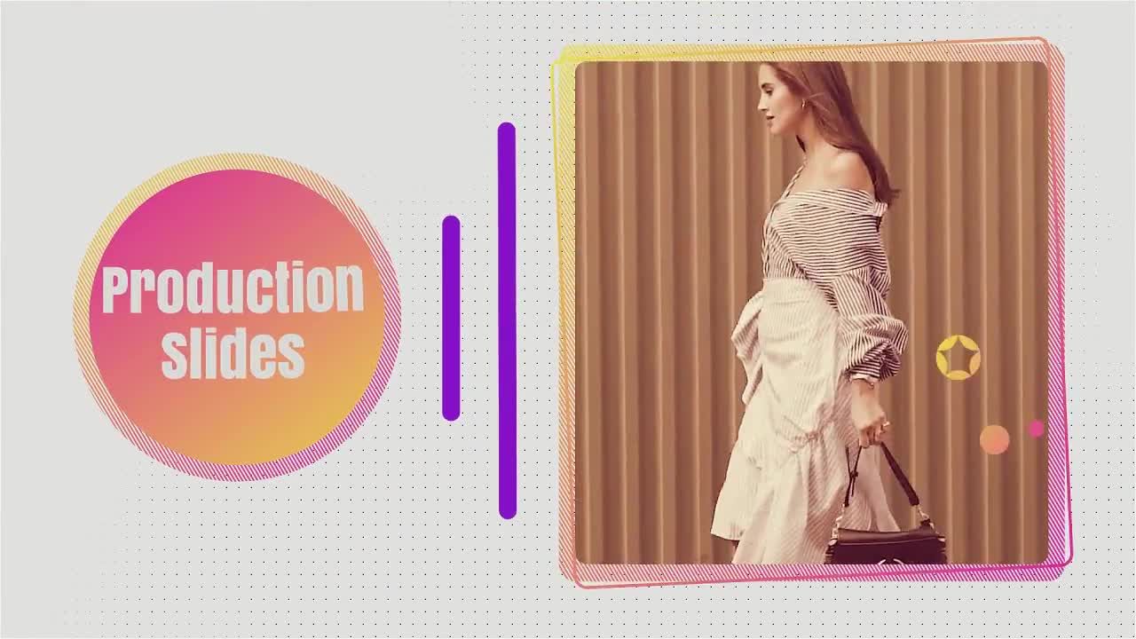 明亮活力时尚的幻灯片宣传介绍素材库精选AE模板