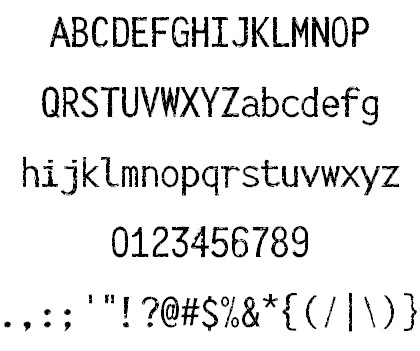 IckyTicket Mono font插图2