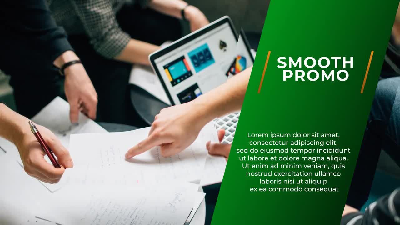 简洁的媒体商业介绍幻灯片电子相册素材库精选AE模板