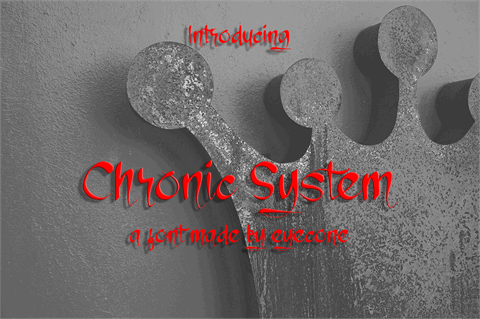 Chronic System font素材之家精选英文字体