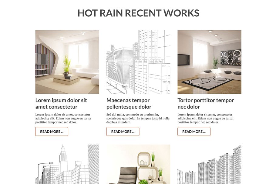经典简约型自适应Joomla网站模板素材库精选 Hot Rain插图(3)