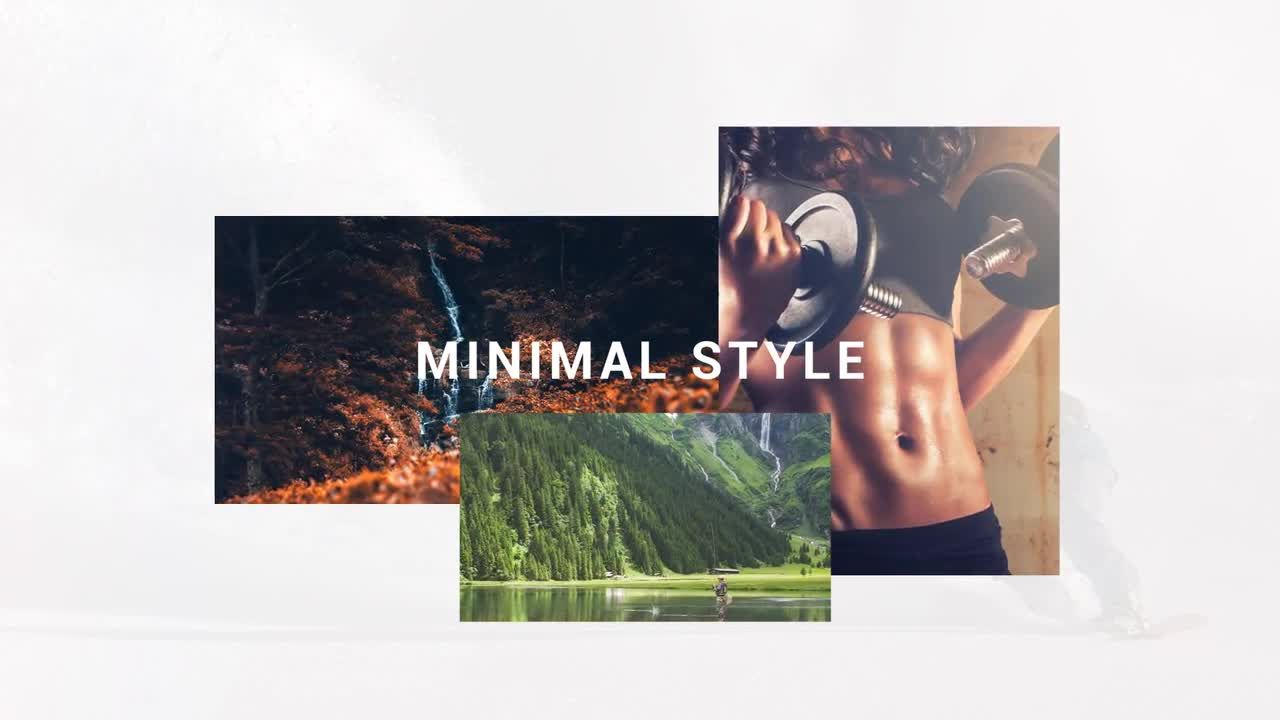 优雅柔和创意干净照片展示素材库精选AE模板