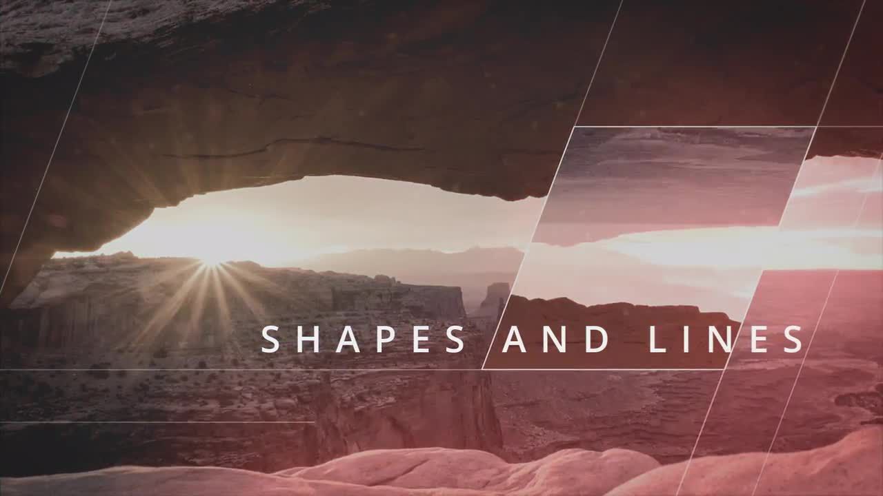 电影Geometrica幻灯片照片展示素材库精选AE模板