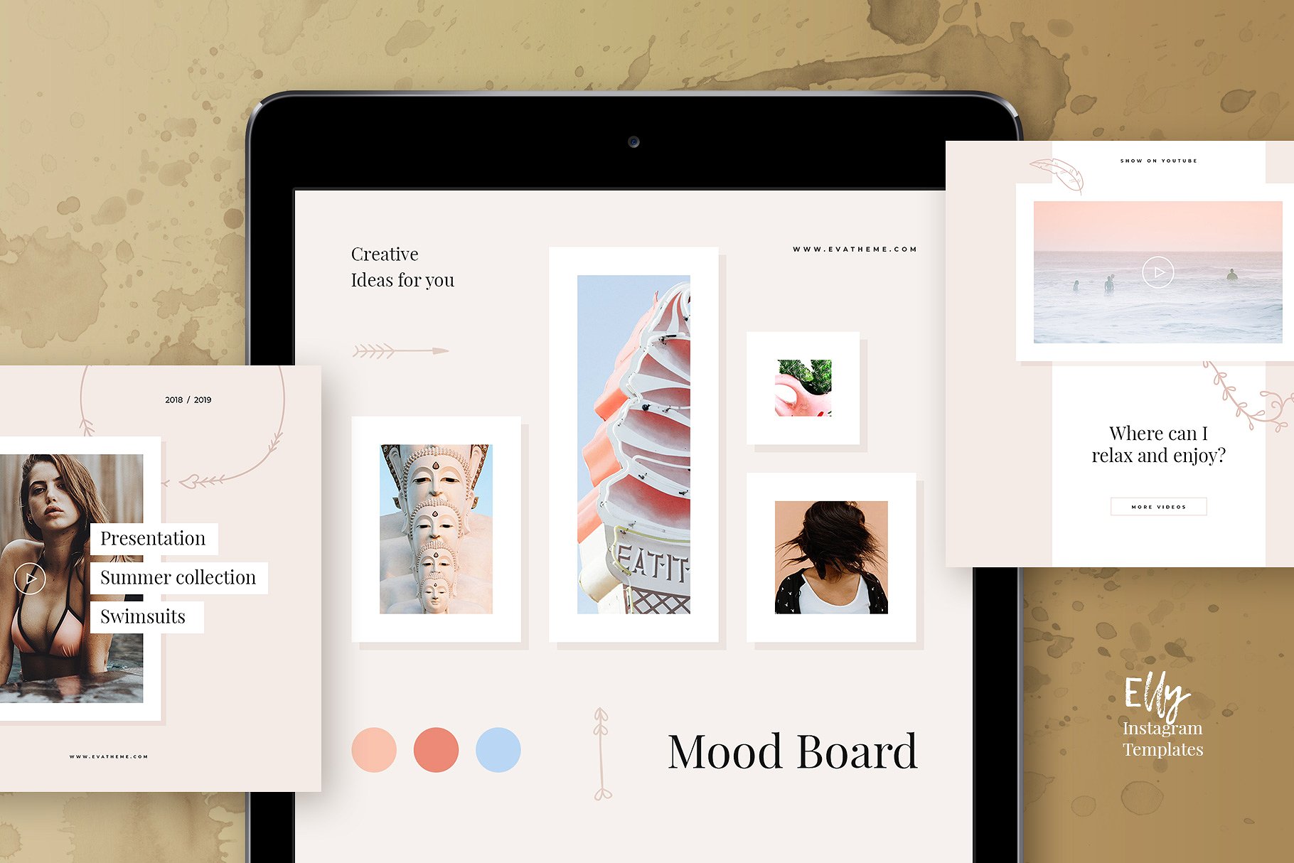 大标题风格Ins贴图模板素材库精选v3 Elly Instagram Templates Vol.3插图(1)
