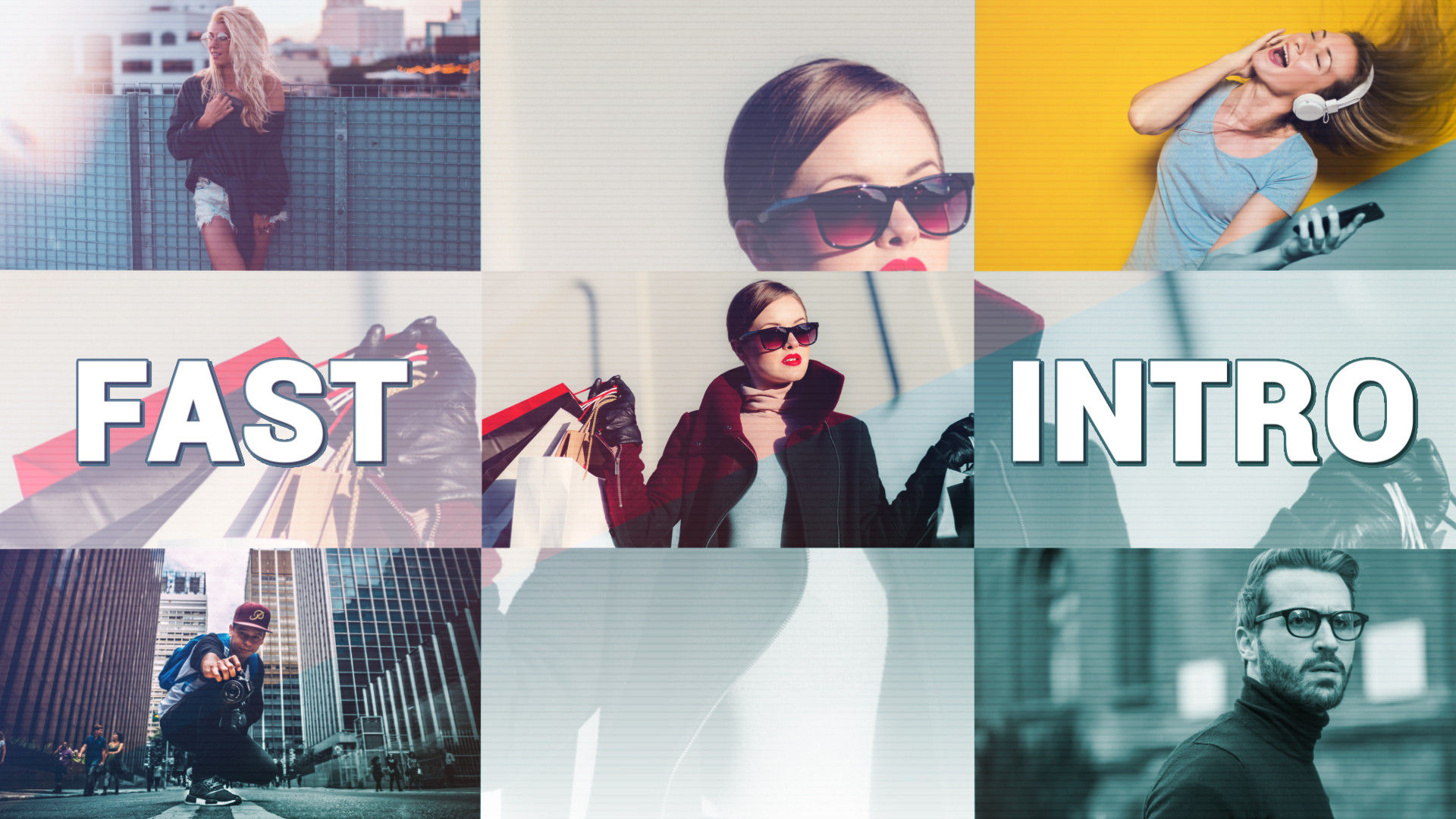 快速介绍活动促销过渡效果素材库精选AE模板Fast Intro