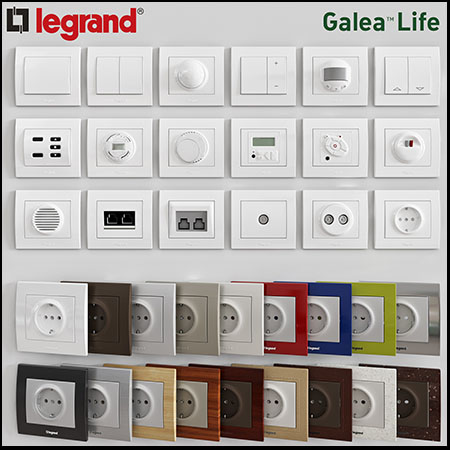 面板插座开关面板素材之家精选3D模型