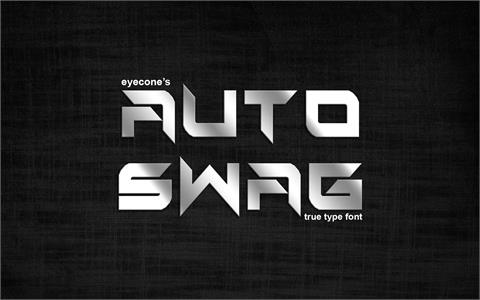 Auto Swag font素材之家精选英文字体