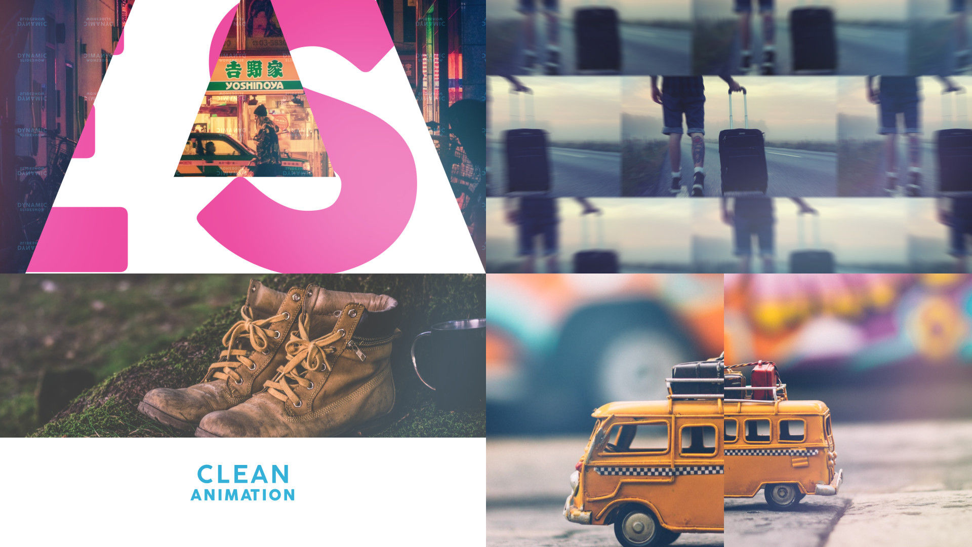 创意清晰的多彩通用幻灯片素材库精选AE模板