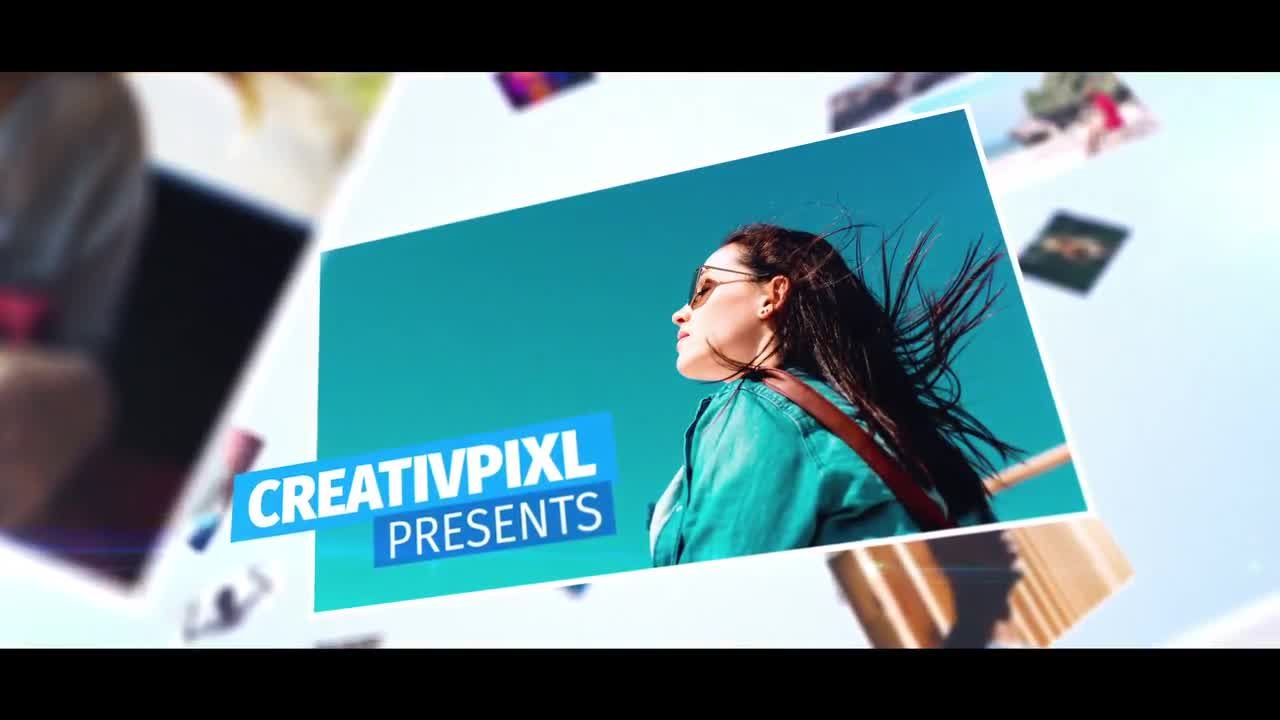 高端的回忆照片展示ae模板