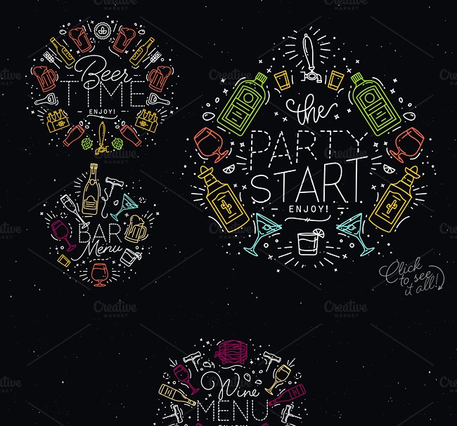 酒与酒精相关图标集 Alcohol icons插图(4)