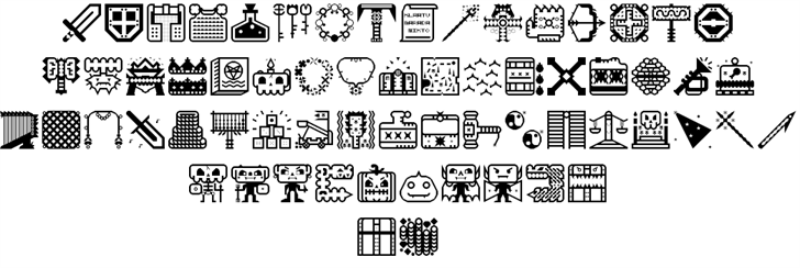 Donjonikons font插图3 Donjonikons font插图3