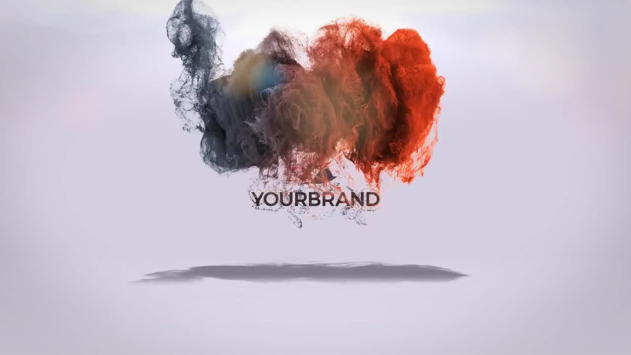 粒子徽标简洁动态动画素材库精选AE模板