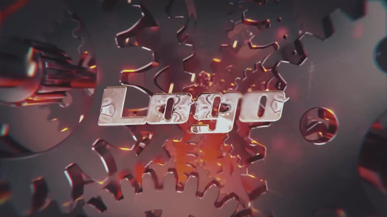 一个史诗般的工业机械师徽标素材库精选AE模板