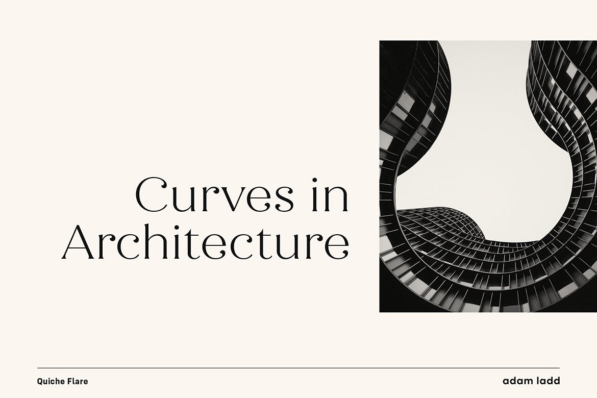 宽条纹衬线英文字体家族 Quiche Flare Font Family插图(7)