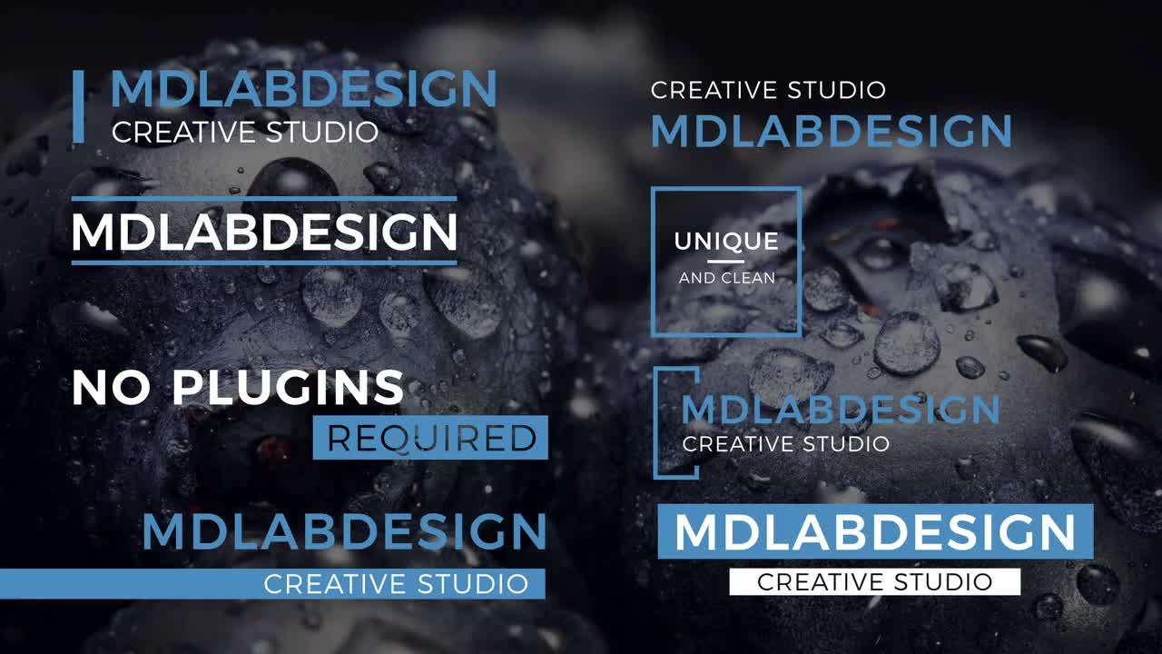 8个简单下三分之一电视节目全屏标题素材库精选AE模板