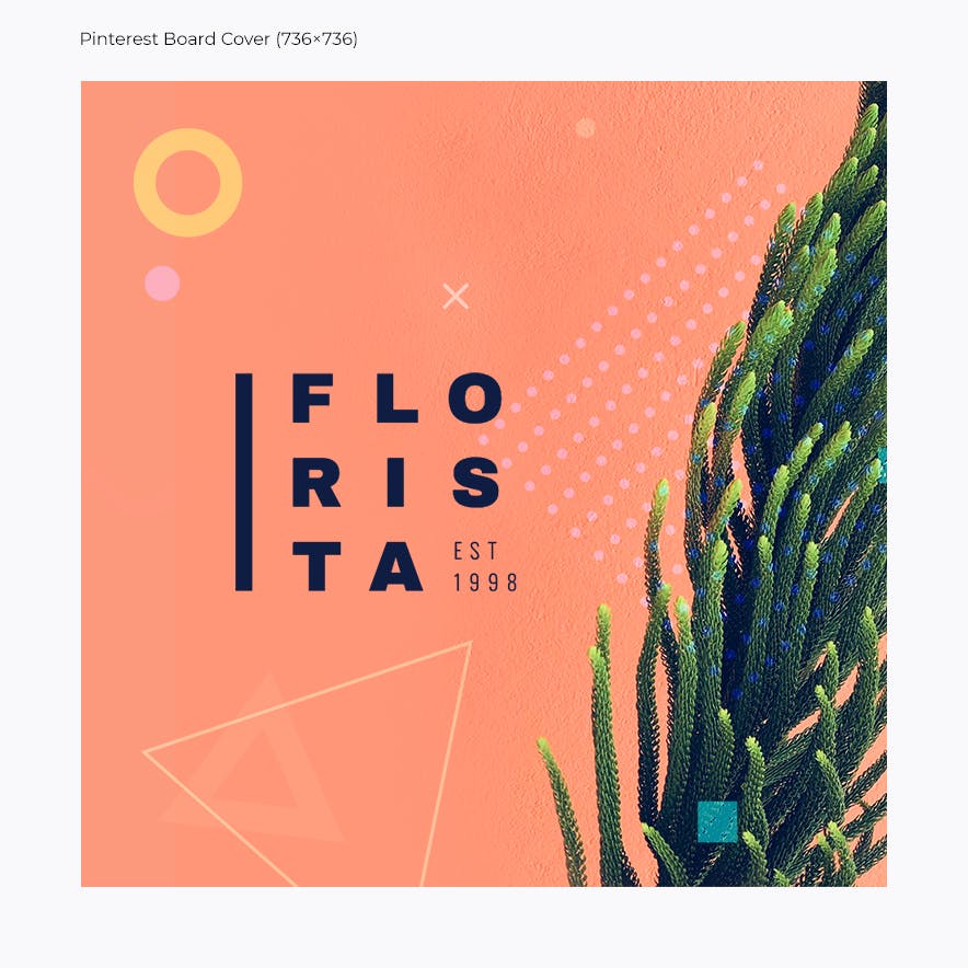 花卉设计风格社交媒体设计素材包 Floral Design Studio – Social Media Kit插图(6)