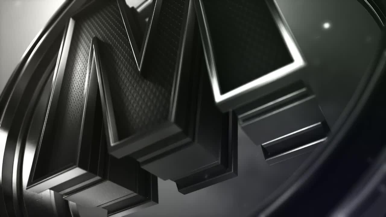 黑色电影徽标显示素材库精选AE模板