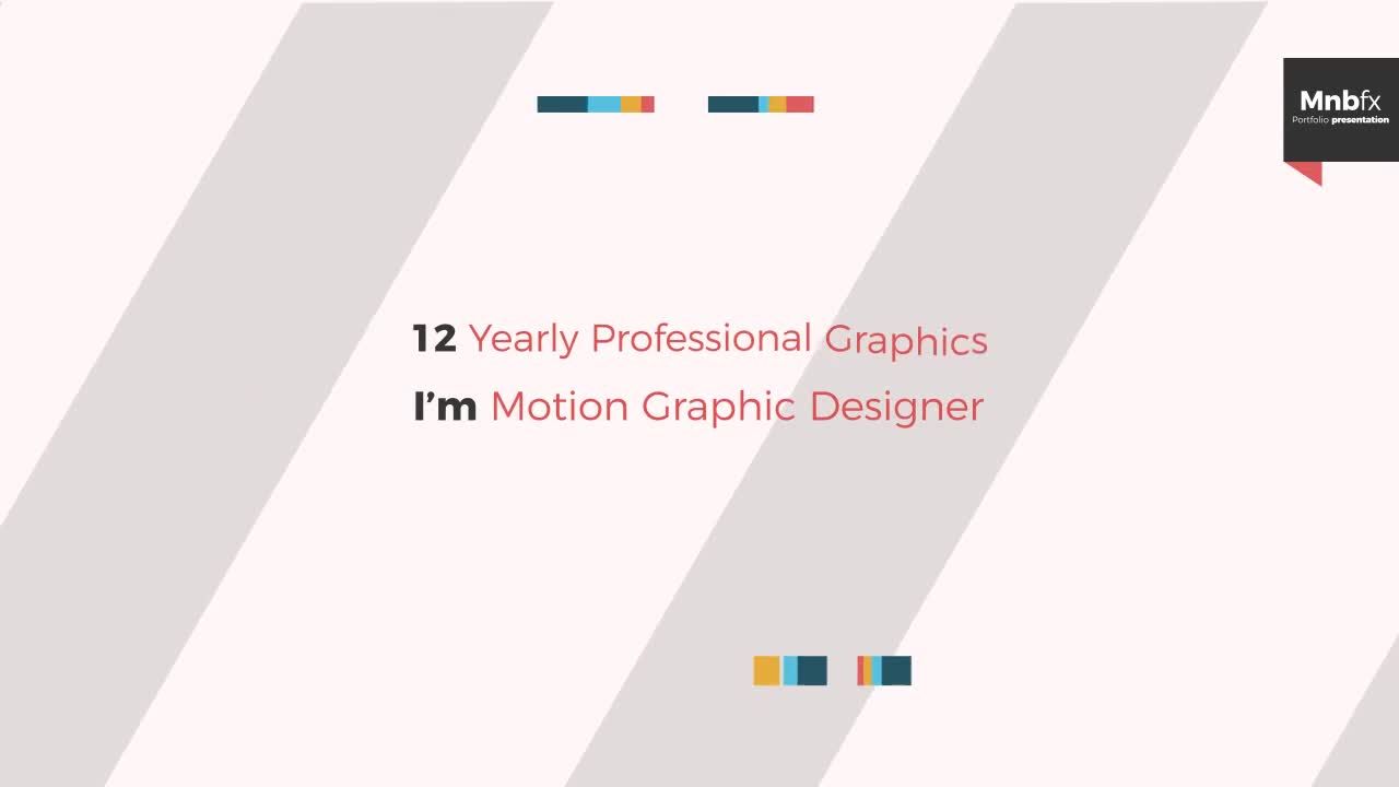 简洁有趣活力的组合简报素材库精选AE模板