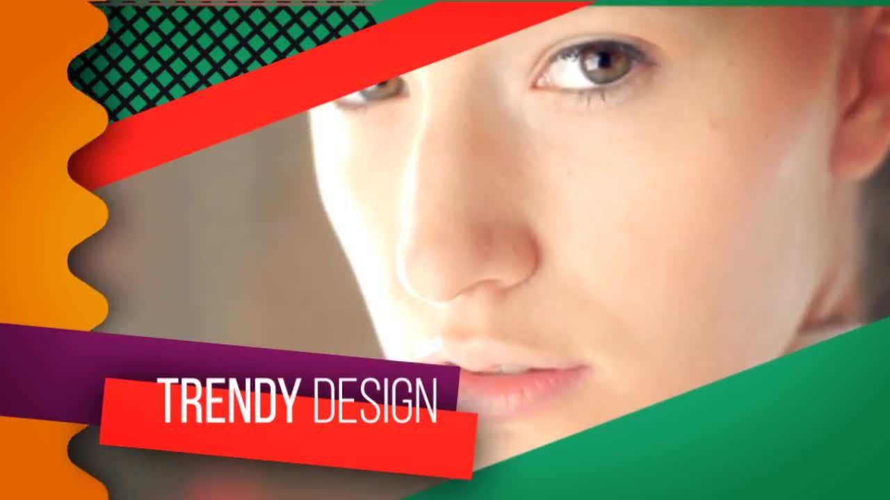 时尚多彩幻灯片素材库精选AE模板