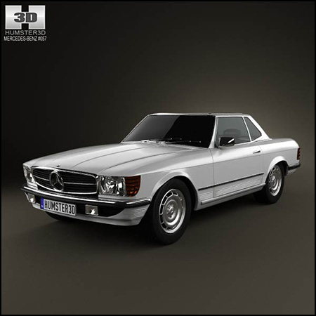 梅赛德斯-奔驰 SL-Class R107 coupe 1972 素材之家精选3D模型