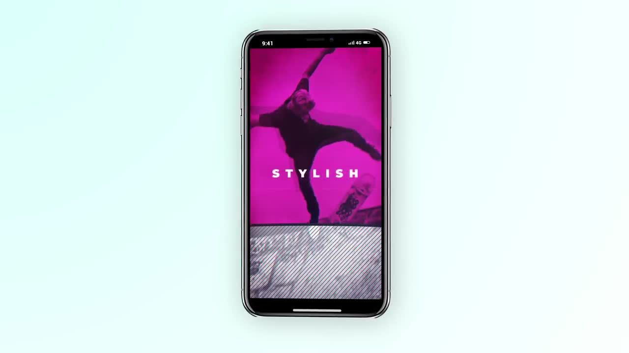 垂直IGTV城市开启者照片展示素材库精选AE模板