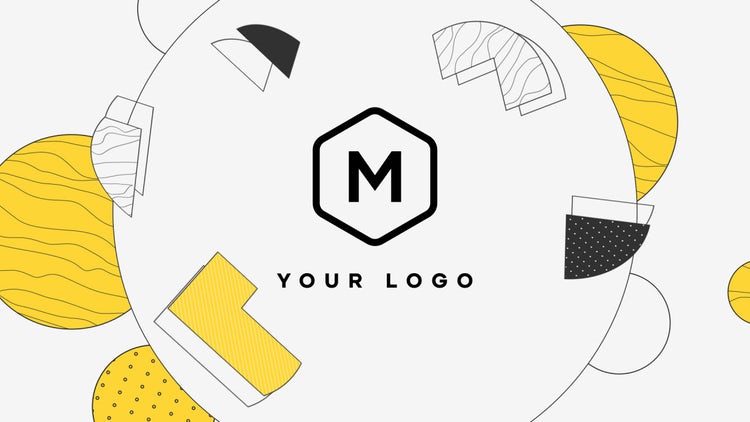 干净炫酷硬币徽标动画ae模板