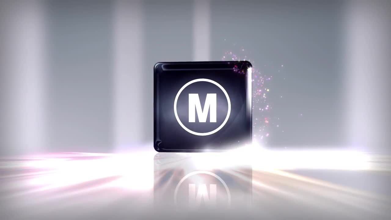 豪华的光线和颗粒Logo素材库精选AE模板