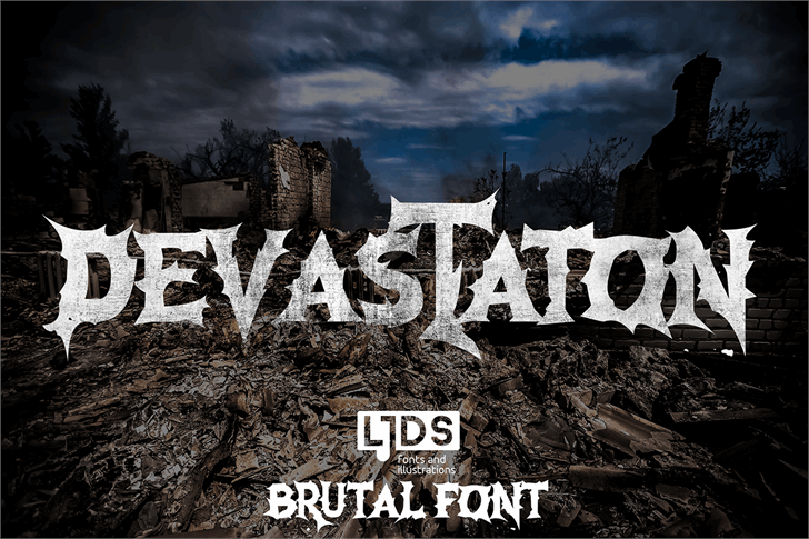 Devastation DEMO font插图1 Devastation DEMO font插图1