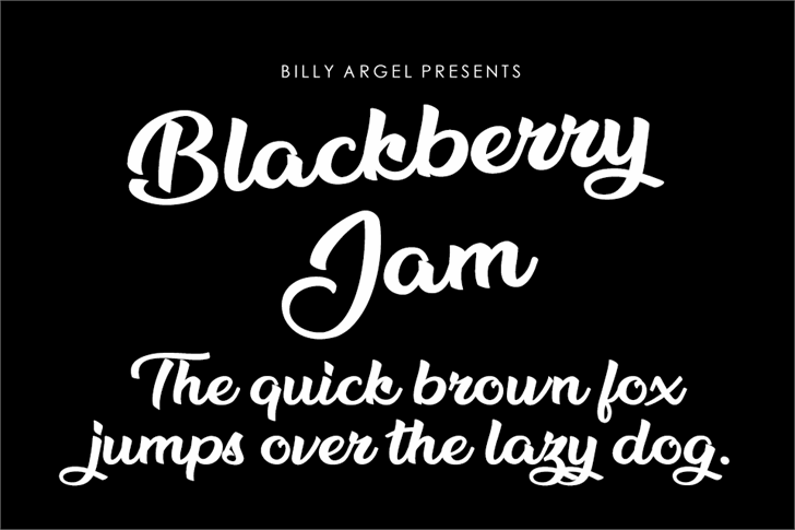 Blackberry Jam Personal Use font插图 Blackberry Jam Personal Use font插图