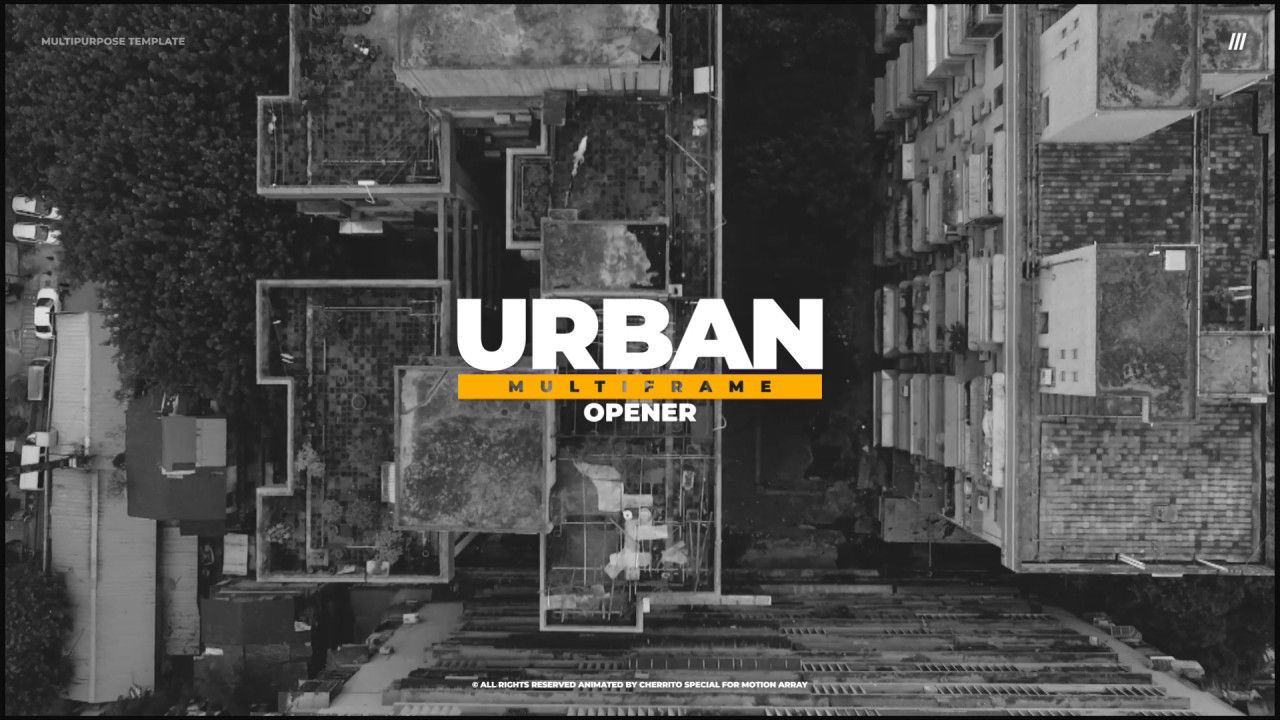 城市多帧开场素材库精选AE模板
