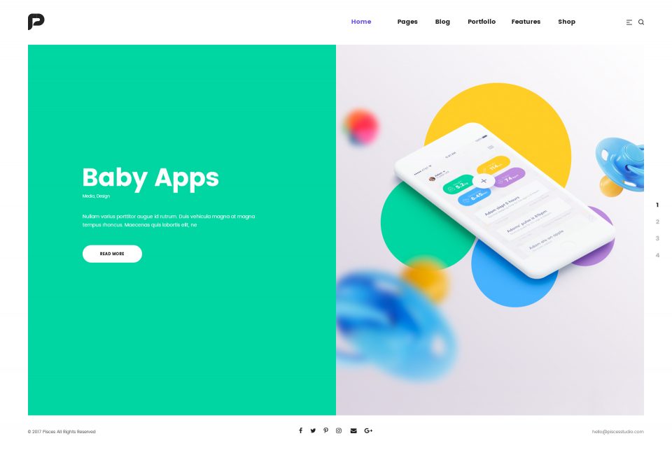 高质量网站全套 PSD 模板素材库精选 Pisces-Multi Concept PSD Template插图(33)