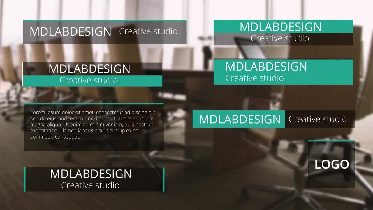 8个流畅的动画下三分之一标题素材库精选AE模板