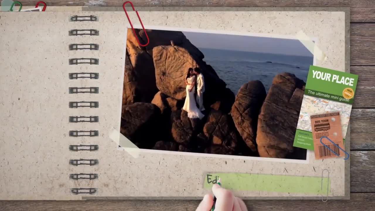 儿童彩色相册照片展示素材库精选AE模板