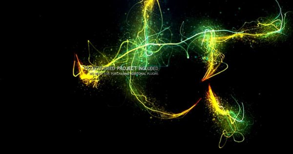 梦幻发光曲线视频特效素材库精选PR模板 Ambrosia