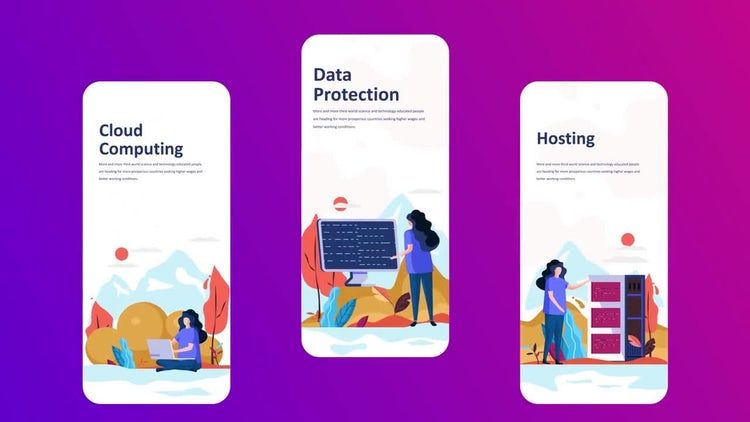 动态动画平面插图素材库精选AE模板