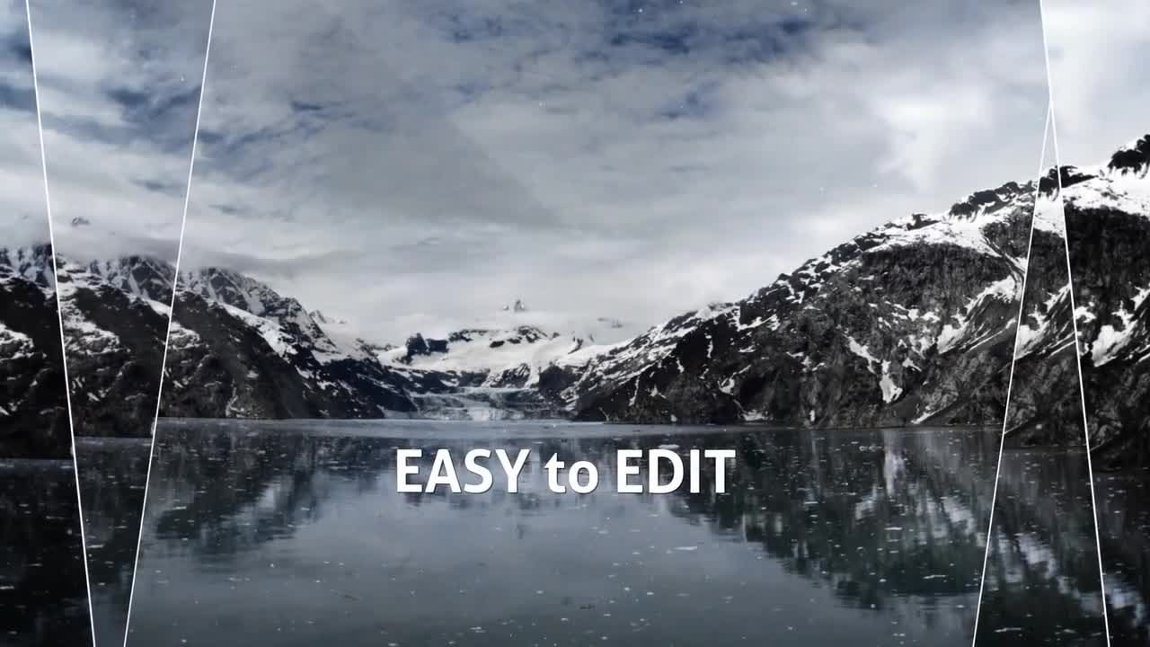 照片或视频视差幻灯片ae模板